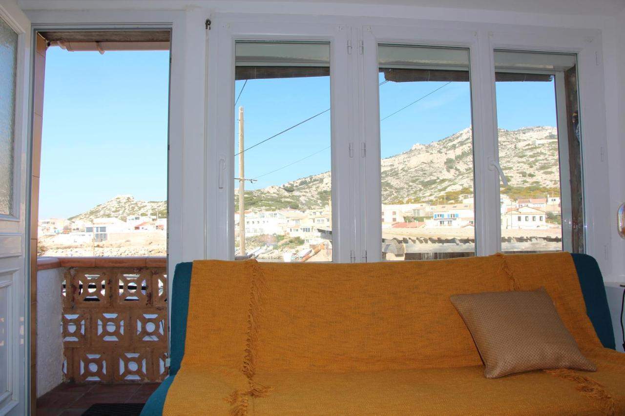 Charmant Cabanon Aux Goudes A Marseille Avec Vue Mer Exteriör bild